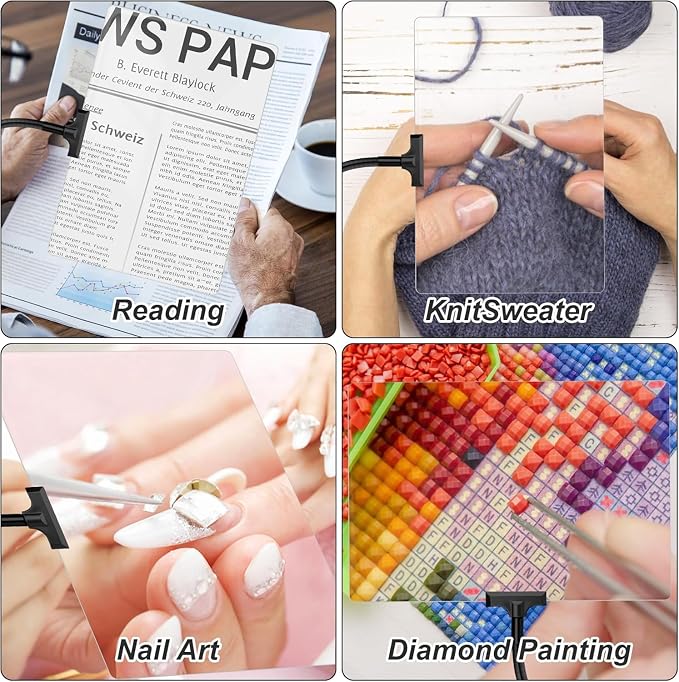 5X Magnifying Glass with Clip for Reading, 10x6 inch Large Full Page Magnifier - Image 7