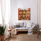 YERUOUIU Fall House Stamped Cross Stitch Kits - Image 4