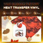 Tintnut Red Black Flame Heat Transfer Vinyl Roll, stretch washable, compatible - Image 3