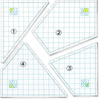 Jutom Quilting Templates Set Acrylic Cutting Templates by Jutom