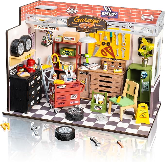 Rowood Miniature House Kit, DIY Miniature Dollhouse Craft Kits by RowoodAssembleArtDecorateLife