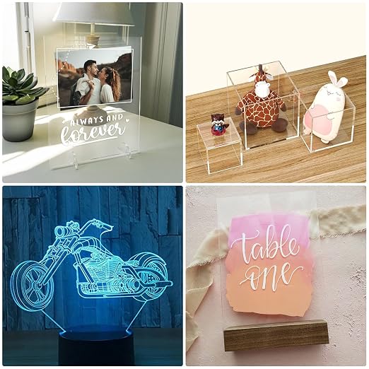 KAITELA Pack of 10 Clear Acrylic Sheet 4" x 6" Cast Plexiglass Panel 1/8" Thick - Image 7