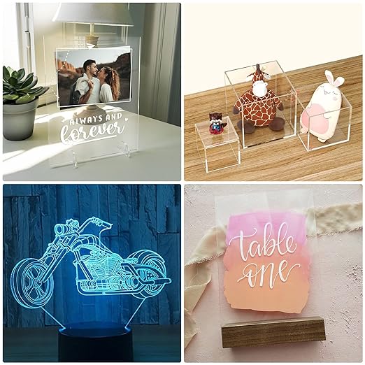 KAITELA Clear Acrylic Sheet 5" x 7" Cast Plexiglass Panel 1/8" Thick - Image 7