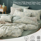 LEMIROE Botanical Cotton Comforter King Size - Image 2