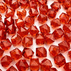 400pcs 8mm Acrylic Cube Faceted Beads Colorful Square Plastic Spacer Beads by LIMAOLLY