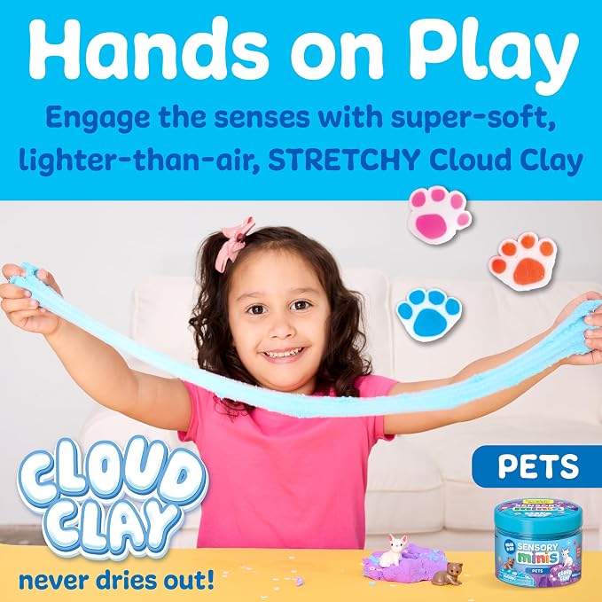 Creativity for Kids Sensory Minis Pets Kit | Cloud Clay Sensory Toy for Kids | - Image 2