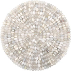 150Pcs Large Hole Beads Spacer Beads White Assorted European Craft Big Beads by BRACELETMAKINGKIT