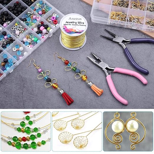 22 Gauge Jewelry Wire, Anezus Craft Wire Tarnish Resistant Copper Beading Wire - Image 6