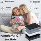 42Pcs Black Gray Fabric Sheets 8 x 12 Inch Assorted Soft Black Gray White Thick - Image 7