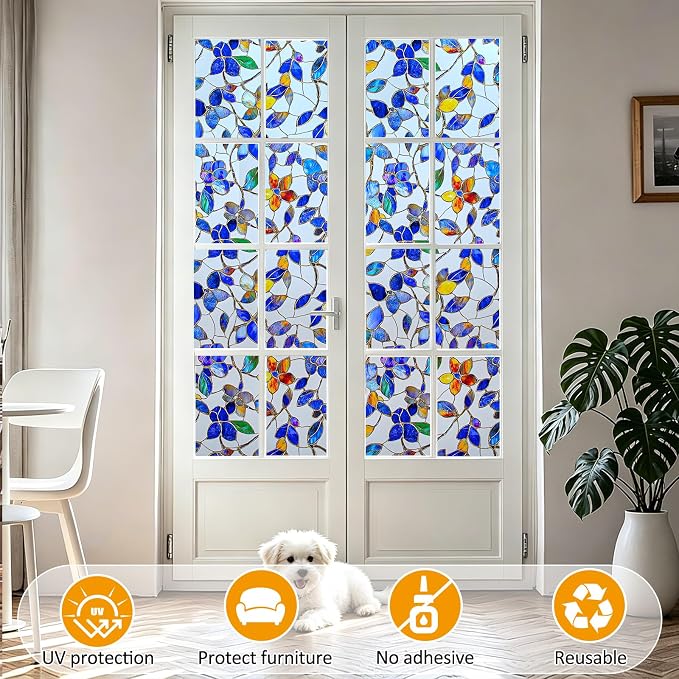 Countewol Privacy Window Film Upgraded 24H Day & Night Privacy Heat Insulation - Image 9