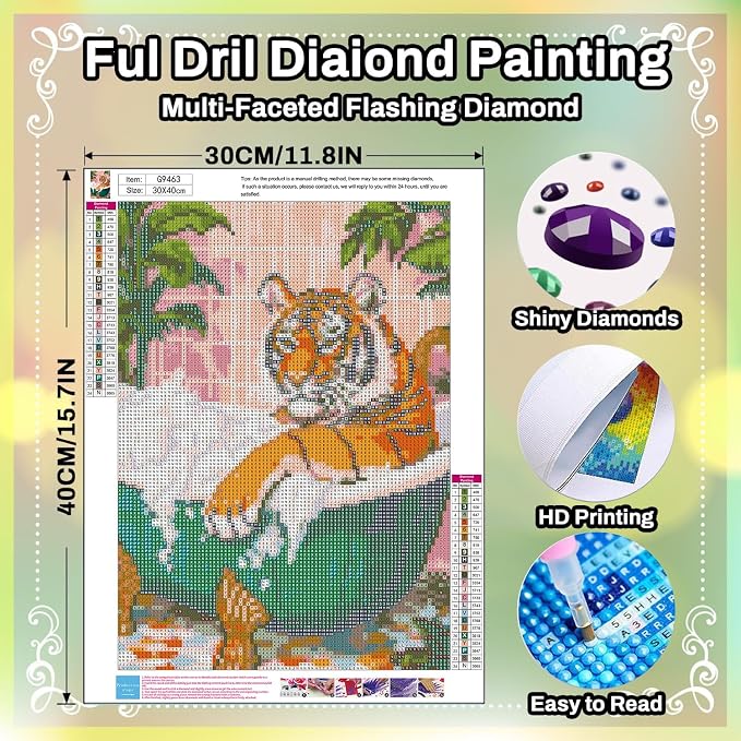 HITO Tiger Diamond Painting Kits - Image 2