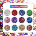 12 Box Crushed Glass Craft Glitter Fine - Image 2