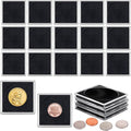 20 Pcs Adjustable Acrylic Coin Holder, Coin Collection Cases by Fansunta