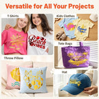 TECKWRAP Heat Transfer Vinyl for T-Shirts, Metallic Gold | Easy Weed HTV Vinyl - Image 7