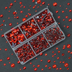 4000pcs Mixed Size Hot Fix Round Crystals Gems Glass Stones Hotfix Flat Back - Image 5
