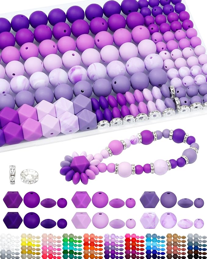 FIVEIZERO 172PCS Silicone Beads by FIVEIZERO