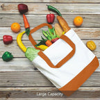 TOPDesign 3-Pack Super Strong Large 12oz Cotton Canvas Tote Bags, Reusable - Image 4