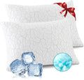 Cooling Pillows for Sleeping 2 Pack, Standard Size Adjustable Shredded Memory by WGAKCED
