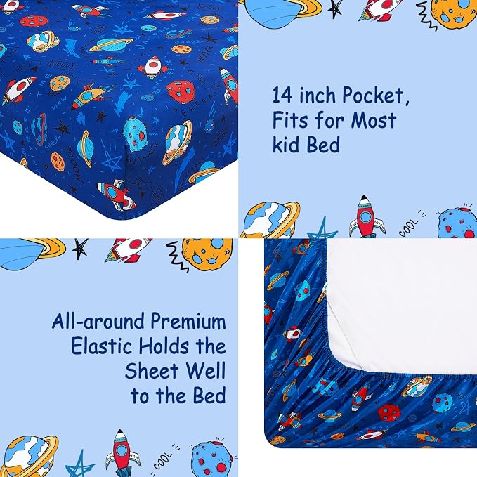 lasoftan Kids Sheet Set Full Size, Full Sheet Set - Image 4