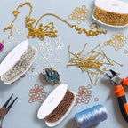 Jishi 30ft Jewelry Making Chains Bulk 2mm Necklace Chains - Image 4