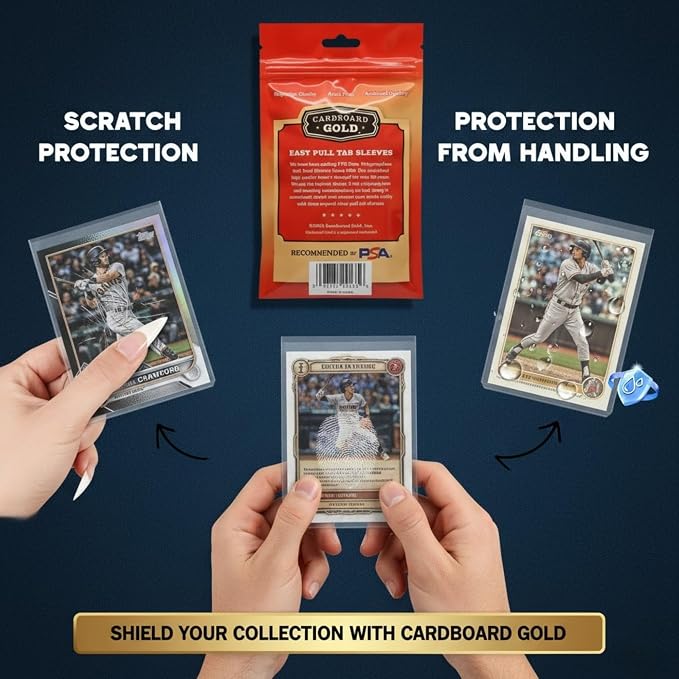 Cardboard Gold 2-Mil Tabbed Sleeves - Image 7