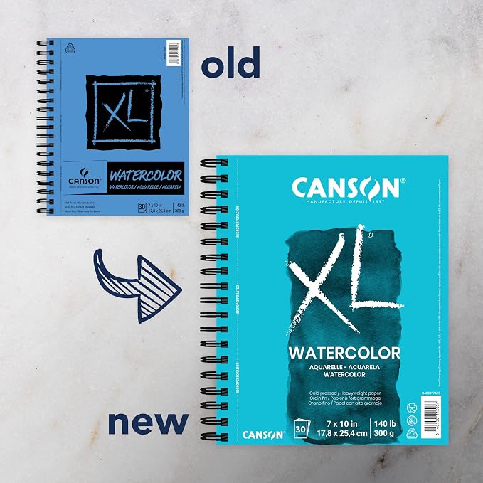 Canson XL Series Mixed Media and Watercolor Paper Pads, 9x12 in 60 Sheets and - Image 6