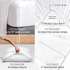 Bambaw 100% Viscose Derived from Bamboo Sheets Full Size Set – 4pcs Cooling - Image 5