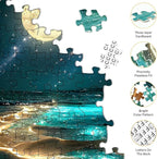 Moonlight Jigsaw Puzzles for Adults 1000 Pieces, Sparkling Beach Nature - Image 5