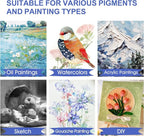 FUMILE Stretched Canvas for Painting Multi 5 Pack Square Canvas 4x4, Cotton - Image 5