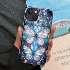 ZHEGAILIAN Case for iPhone 15, Stained Glass Butterfly Aesthetic Durable - Image 5