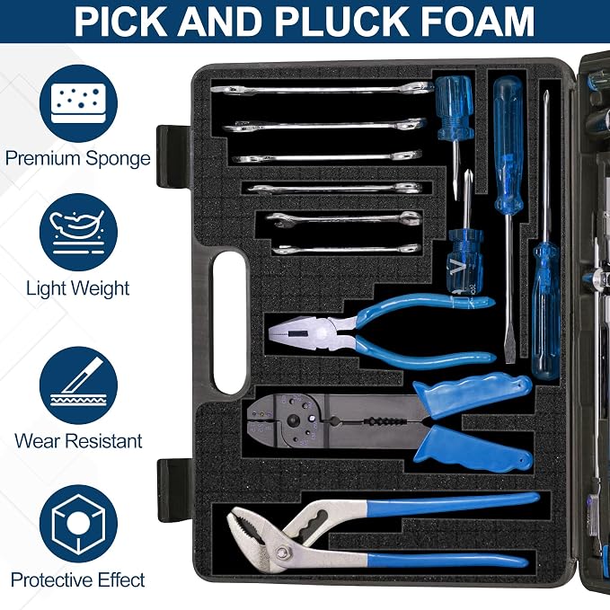 4 Pcs Pick and Pluck Foam Sheets 12" L x 12" W x 2" T Polyurethane Pick Apart - Image 4