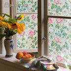 Retro Flowers Window Privacy Film, Magnolia Stained Glass Decorative Window Film - Image 4
