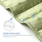 YnM Cooling Weighted Blanket for Adults, 12lbs Heavy Bed Throw for One Person - Image 5