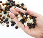 400Pcs Large Hole Barrel Wood Beads, BetterJonny 12x11mm 4 Colors Natural - Image 5