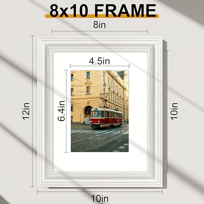 Vittanly 8x10 Picture Frames Set of 2, Ornate Vintage Photo Frame - Image 7