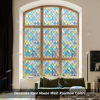 LEMON CLOUD Window Privacy Film, Stained Glass Window Film, Static Cling - Image 3