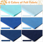 HaoFeiJH 6 Rolls 8"x20" Soft Felt Fabric Sheets, 1.6mm Thick, and Projects - Image 3