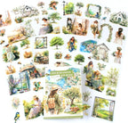 Spring Landscape Pre-Cut Journal Sticker Book by Dwpetzo