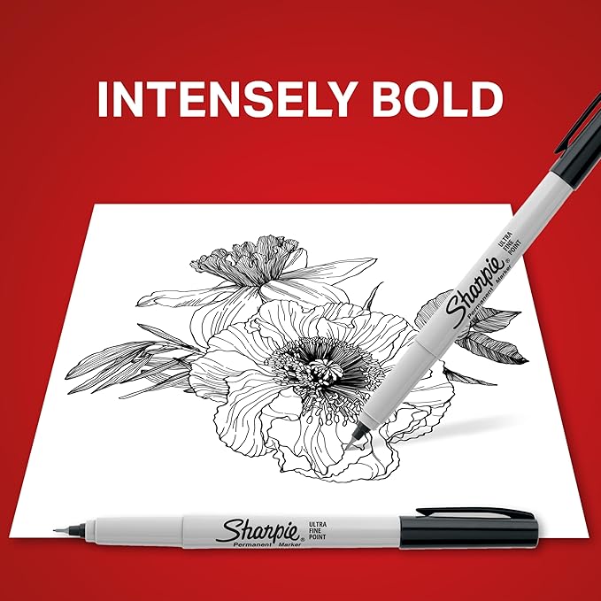 Sharpie Permanent Markers, Ultra Fine Point, Office Supplies - Image 3