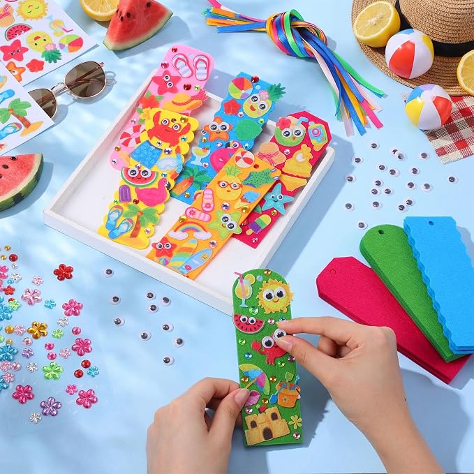Capoda Summer Bookmark Craft Kits Felt DIY Make Your Own Bookmark - Image 4