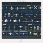 Pop Chart | The Chart of Cosmic Exploration | Large 36" x 24" Art Poster | - Image 4