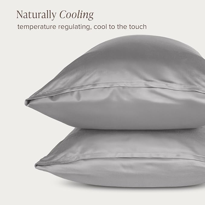 Bare Home 100% Rayon Made from Bamboo Luxury Standard Size Set of 2 Cooling - Image 6