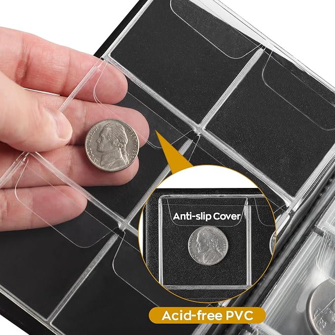 Uncle Paul Red Coin Album Coin Holder Coin Collection Book - Image 4