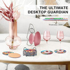 Flowers Diamond Art Painting Coasters Kit - Image 5