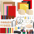 Adrattnay Laser Material Explore Kit, 29 Kinds Materials Includes Basswood by WOODEXPERT