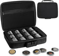 Coin Capsules with Foam Gasket and Storage Organizer Box, Coin Storage Case by WAEKIYTL