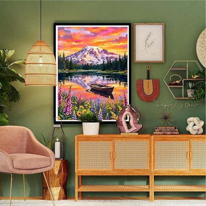 xackcme Mountain Paint by Numbers - Image 8