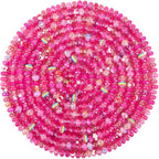 150Pcs Large Hole Beads Spacer Beads Rose Red Assorted European Craft Big Beads by BRACELETMAKINGKIT