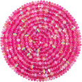 60Pcs Large Hole Beads Spacer Beads Rose Red Assorted European Craft Big Beads by BRACELETMAKINGKIT