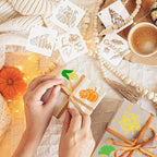Augshy 56Pack Fall Stencils for Painting on Wood Crafts Thanksgiving Decor | - Image 6